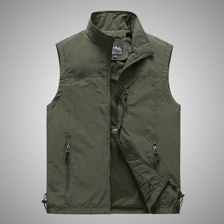 Casual heren bodywarmer, windbestendig en comfortabel voor diverse outdoor avonturen. Ideaal als laagjeskleding.