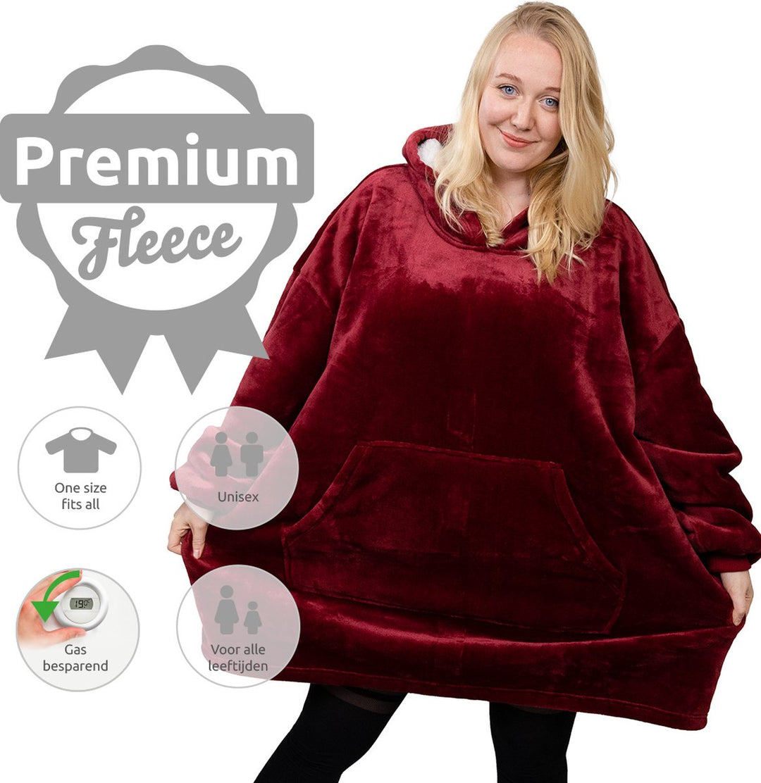 Zachte dekenjas, perfect voor relaxen op de bank, met extra warmte en comfort.