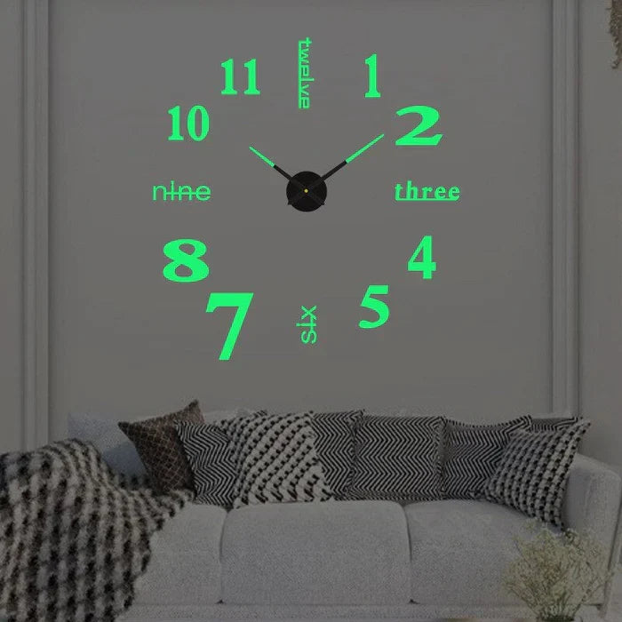 Elegante ArtTime wandklok, grote personaliseerbare DIY klok als moderne muurdecoratie. Een eyecatcher.