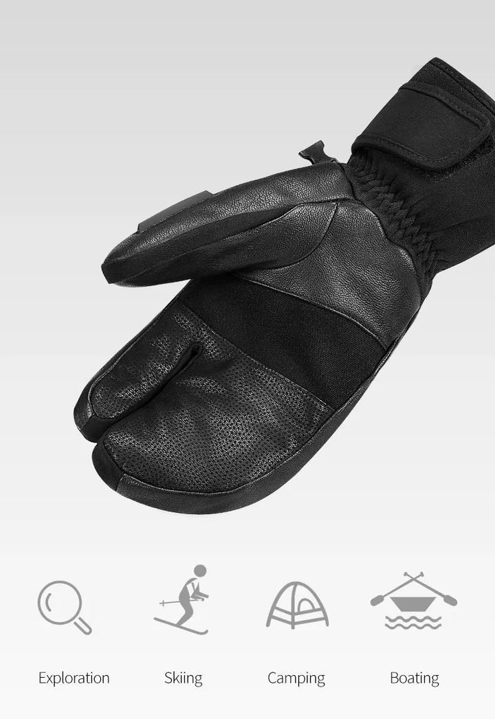 Heren thermische outdoor wanten, waterdicht en robuust, voor alle wintersport uitdagingen.