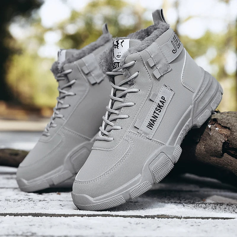 Comfortabele herenschoenen, deze warme wintersneakers zijn ideaal voor lange wandelingen.