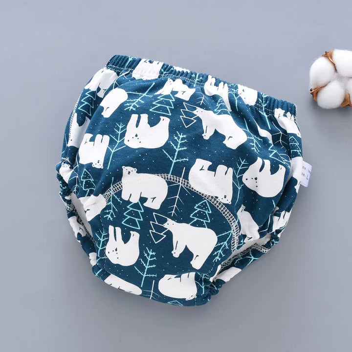 Herbruikbare waterdichte luierbroek, ideaal voor baby's, comfortabel en duurzaam.