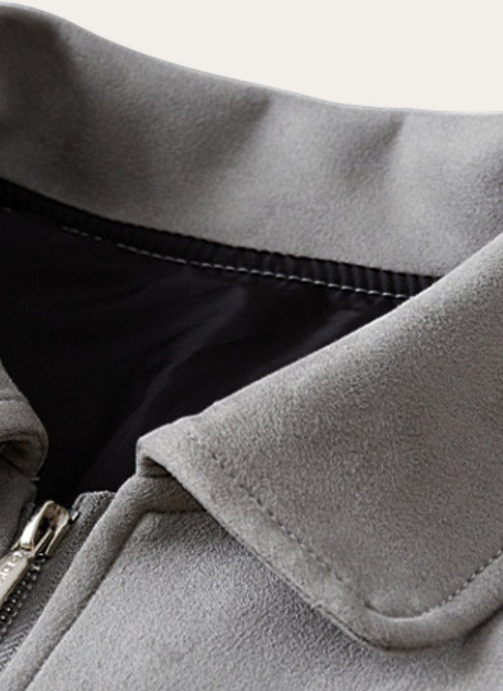 Warme grijze winterjas Matteo, stijlvol en comfortabel, een ideale jas voor mannen.