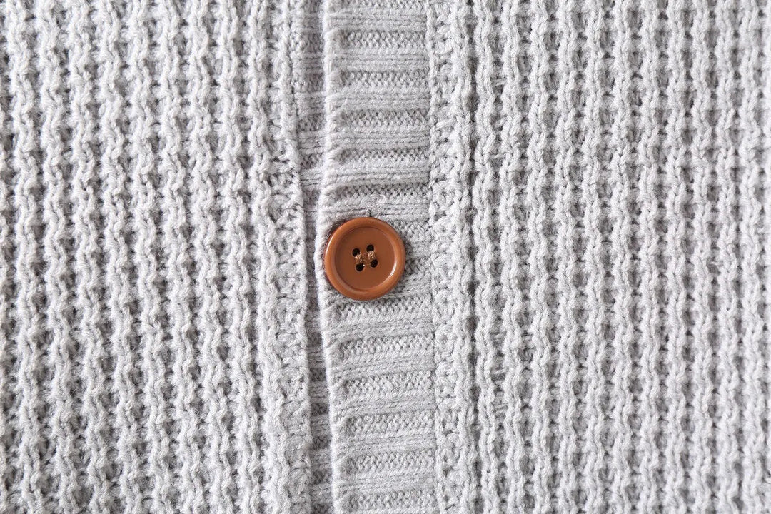 Witte gebreide coltrui voor heren, tijdloos en comfortabel voor casual mode.