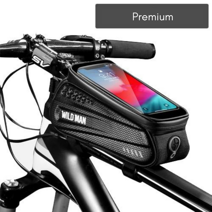 Veilige hardcase frametas voor fietsen beschermt je smartphone en andere benodigdheden onderweg tegen regen.
