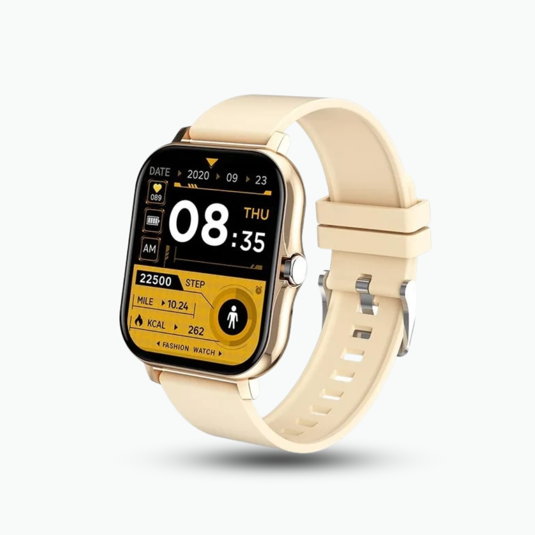 Opladen van de waterdichte smartwatch, gadget voor sport & gezondheid. Langdurig gebruik met iOS/Android.