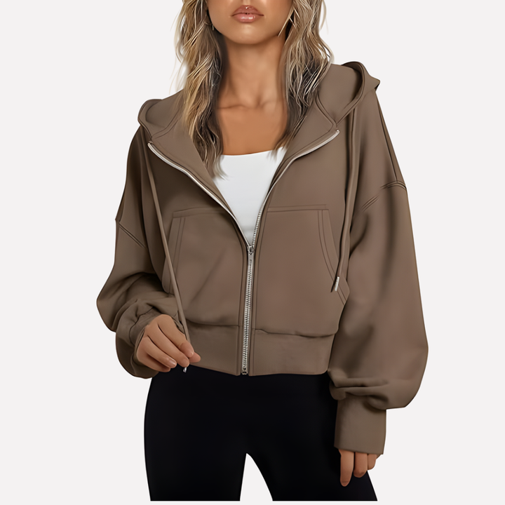 Graphic dames sweatshirt voor streetwear, comfortabel en trendy met lange mouwen en rondehals.