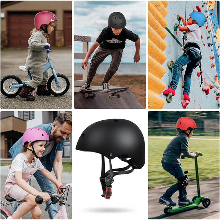 Veelzijdige SafeRide helm, ideaal als fietshelm, skatehelm of steppenhelm met hoge bescherming.