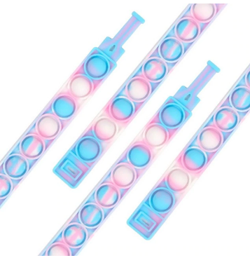 Duurzame siliconen fidget armband, veilig sensorisch speelgoed voor langdurig gebruik en kalmering.