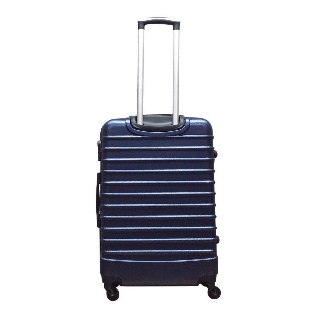 Duurzame donkerblauwe 2-delige hardshell koffers Palermo van ABS, perfect als reiskoffer en bagage voor vakanties.