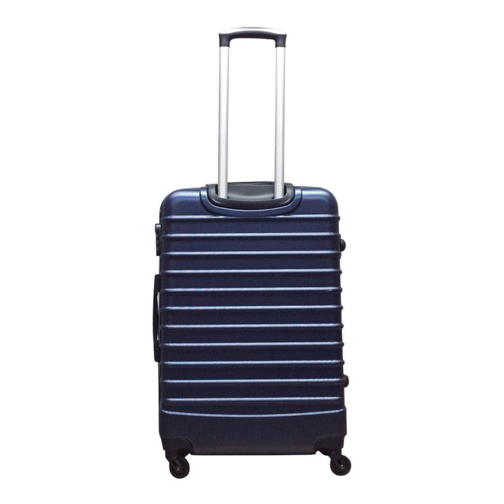 Duurzame donkerblauwe 2-delige hardshell koffers Palermo van ABS, perfect als reiskoffer en bagage voor vakanties.