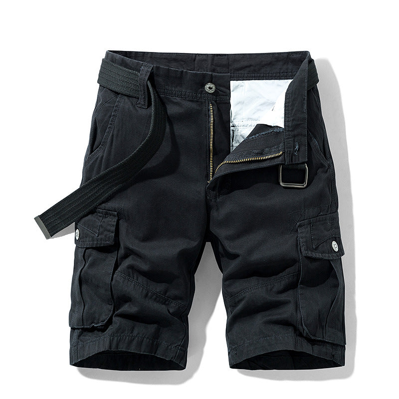Moderne korte heren broek, cargo stijl, veelzijdig en comfortabel voor casual outfits en actieve zomerdagen.