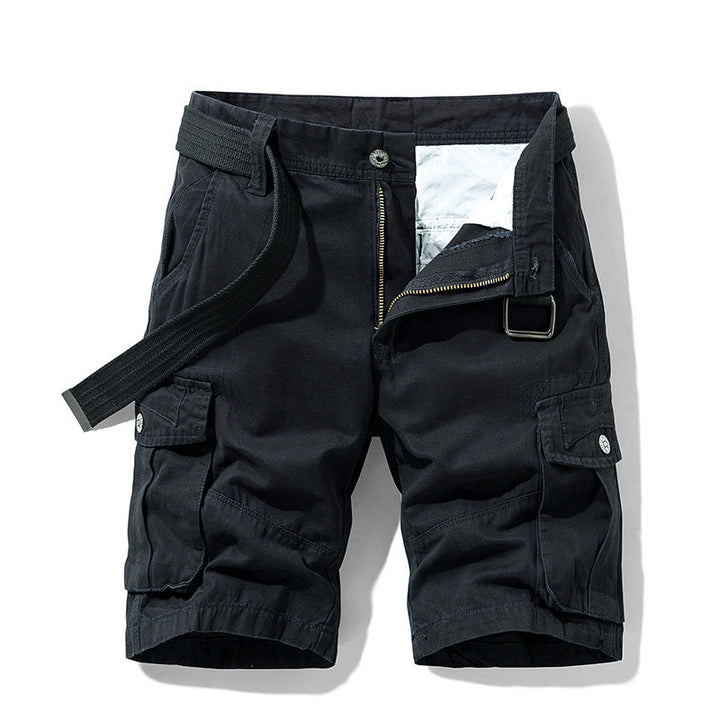 Moderne korte heren broek, cargo stijl, veelzijdig en comfortabel voor casual outfits en actieve zomerdagen.