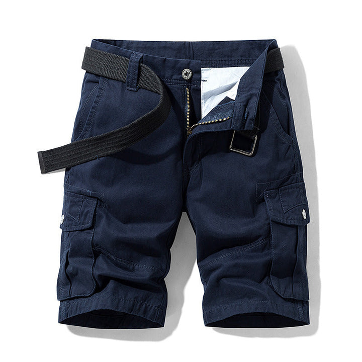 Comfortabele en stijlvolle heren cargo short, perfect als lichte zomerbroek met handige opbergzakken.