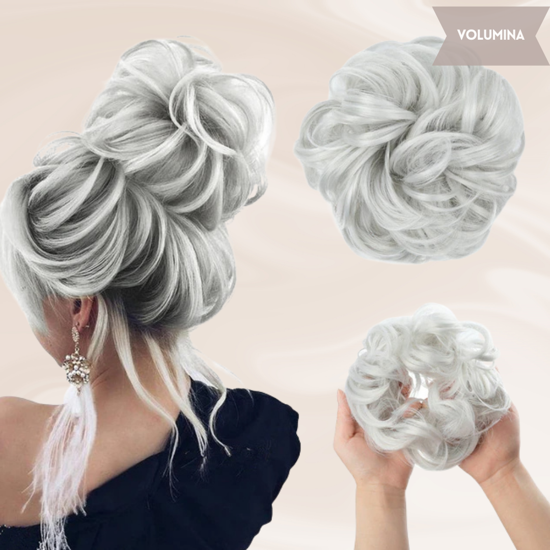 Bruine haarknot dames, snel een volumineus kapsel met de AlicesKnot.