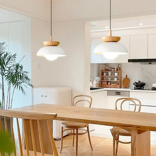 Scandinavische Hanglamp - Houtdesign