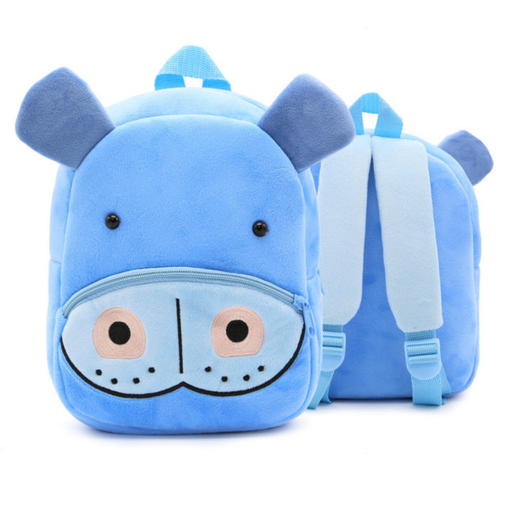 Schattige kinderrugzak met pluche dier, zacht en speels voor alle peuters.