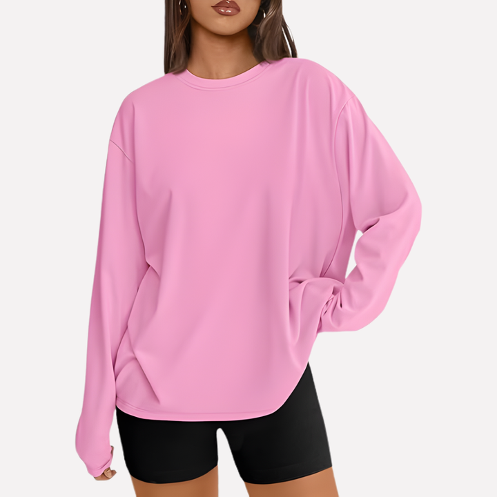 Comfortabel en stijlvol oversized dames top met lange mouwen, voor elke gelegenheid.
