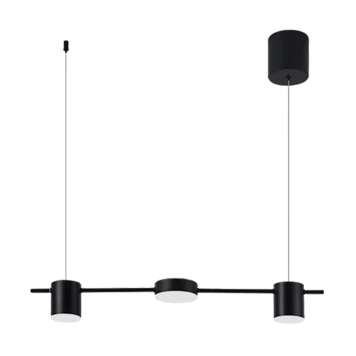 Minimalistische AuraDrum hanglamp, goud-zwart aluminium, als eyecatcher in hedendaags interieur design.