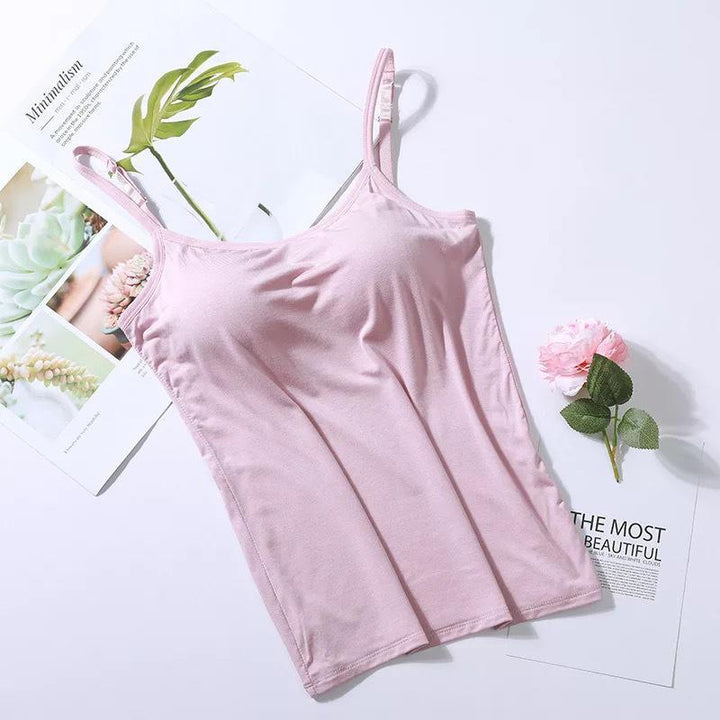 Ultiem gemak: Dames 2-in-1 hemd. Geïntegreerde BH voor moeiteloos comfort en steun. Zomerkleding.