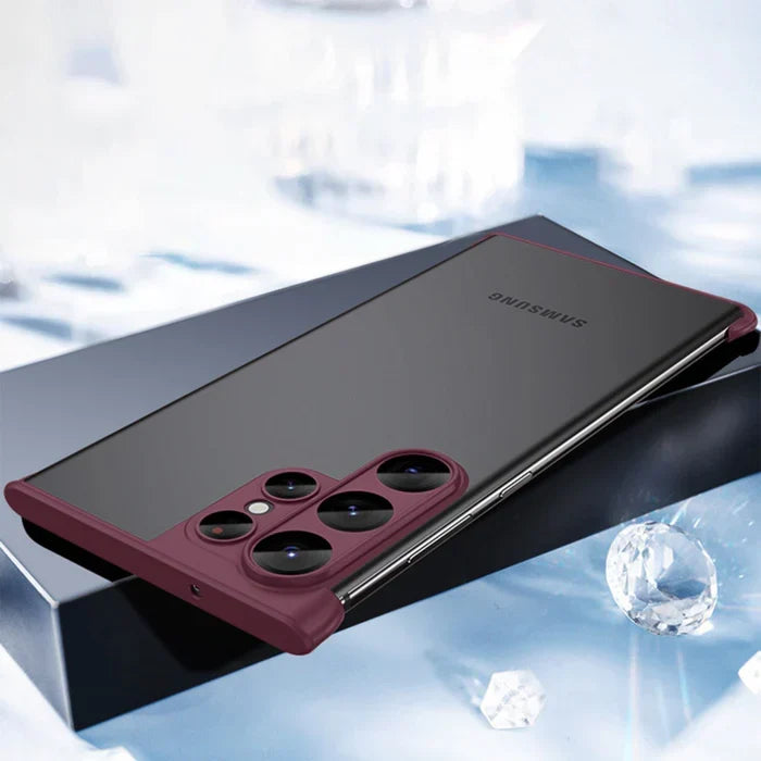 Duurzame doorzichtige Samsung S24 hoes; bescherming tegen vallen en krassen met SlimGuard technologie.
