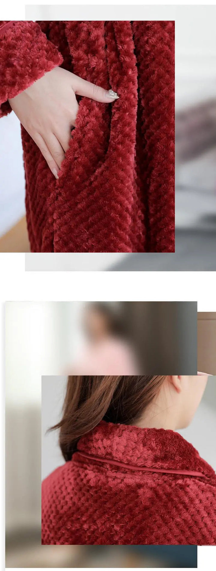 Ontspannende dames badjas, super zacht en warm. Ideale relax kleding en comfortabel huispak voor vrouwen.
