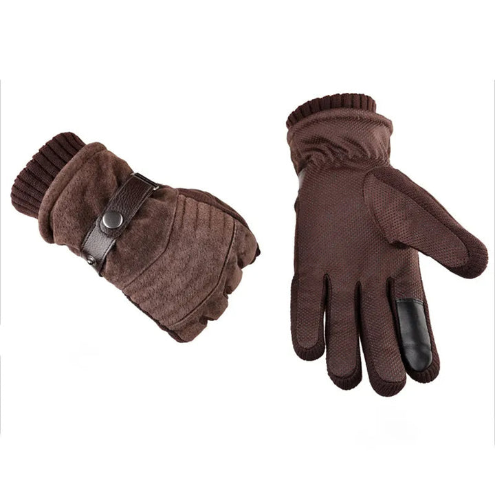 Premium heren tech handschoenen, warm en comfortabel, perfect voor buitensporten en touchscreen bediening.