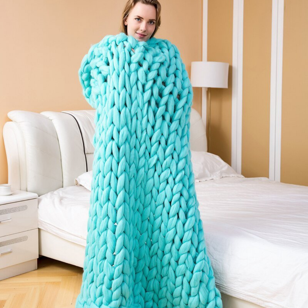 Fleece deken zelfmaak kit; creëer een persoonlijk en warm winterkleed. Geschikt voor alle leeftijden.