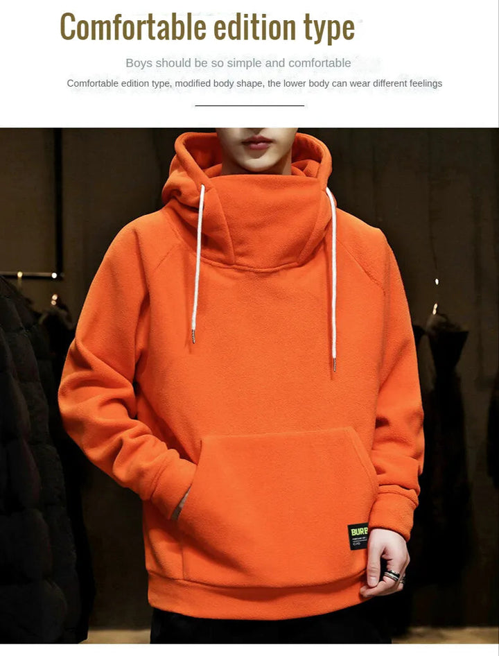 Comfortabele oversized hoodie voor heren, stijlvolle streetwear en warme winterkleding.