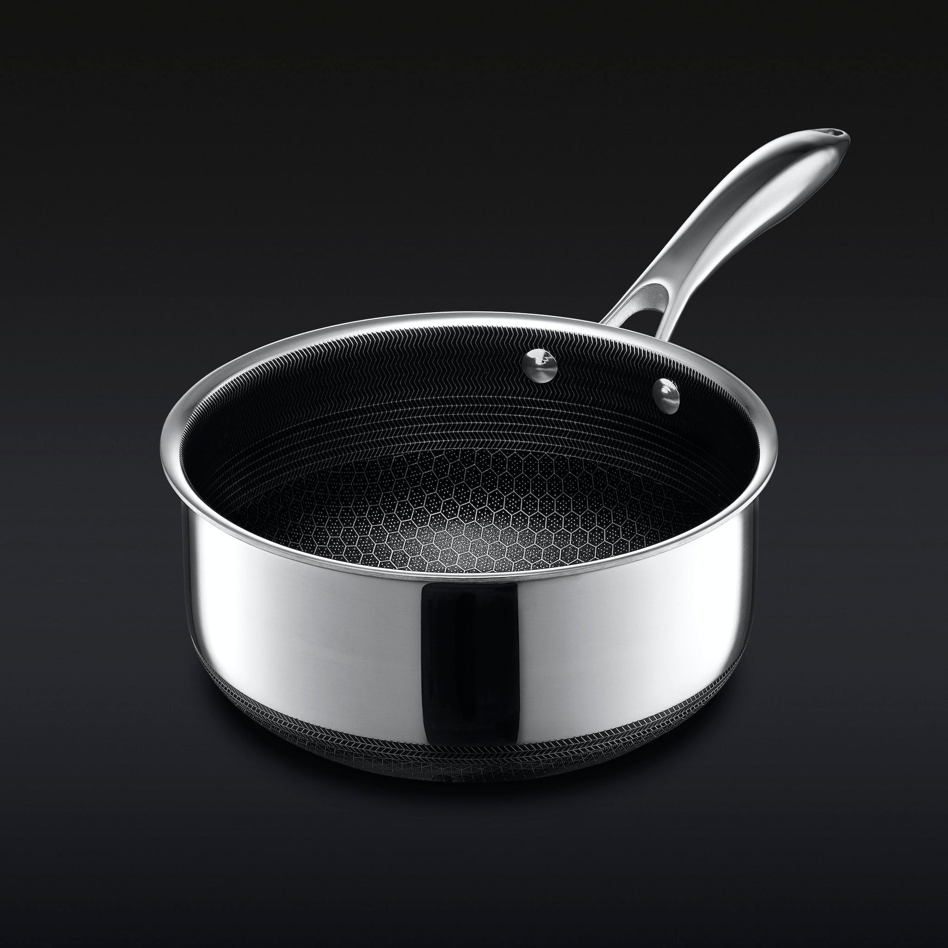"13-delige hybride kookset met non-stick, roestvrij staal en gietijzer, inclusief diverse pannen en potten voor elke maaltijd