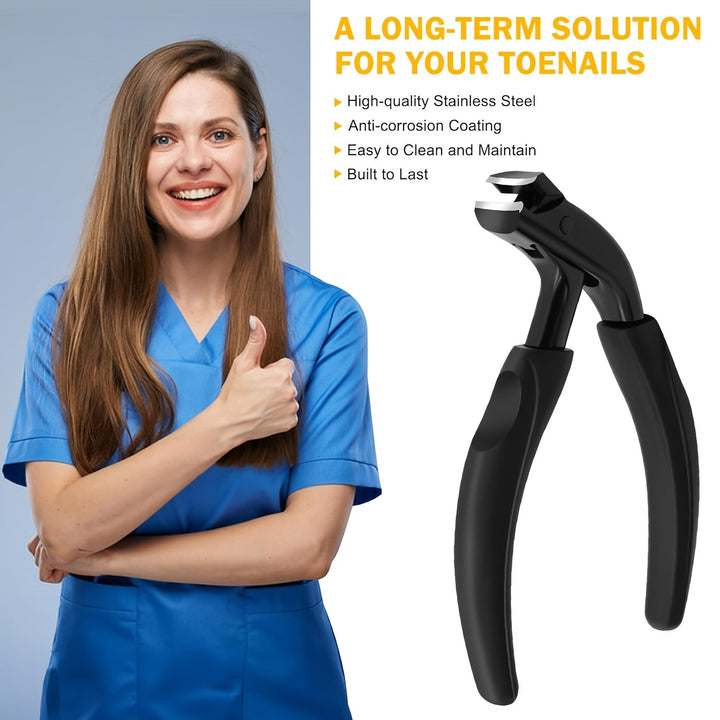 Deze teennagelknipper verhelpt ingegroeide en dikke nagels; professioneel en comfortabel voor thuisgebruik.