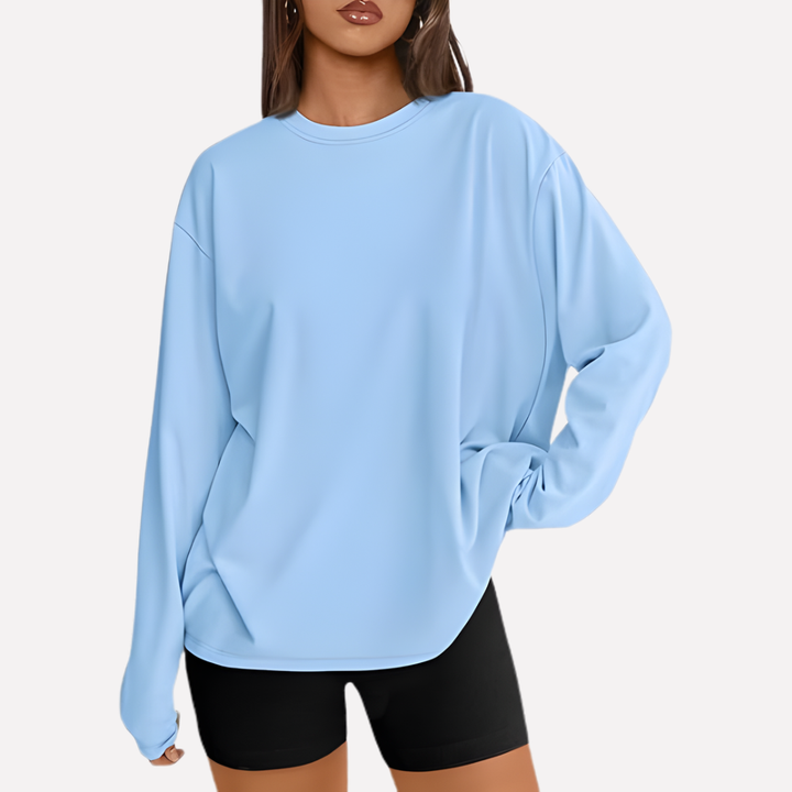 Ontspannen oversized dames shirt met lange mouwen, modebewust en comfortabel voor elke dag.