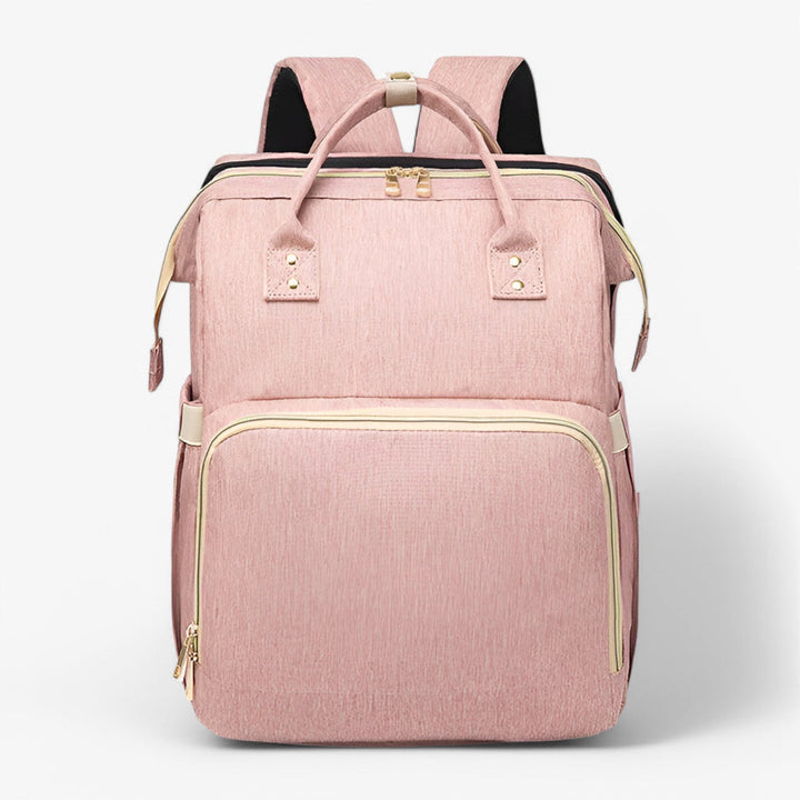 Duurzame waterafstotende luiertas in moderne kleur, inclusief opklapbaar babybedje voor je baby.