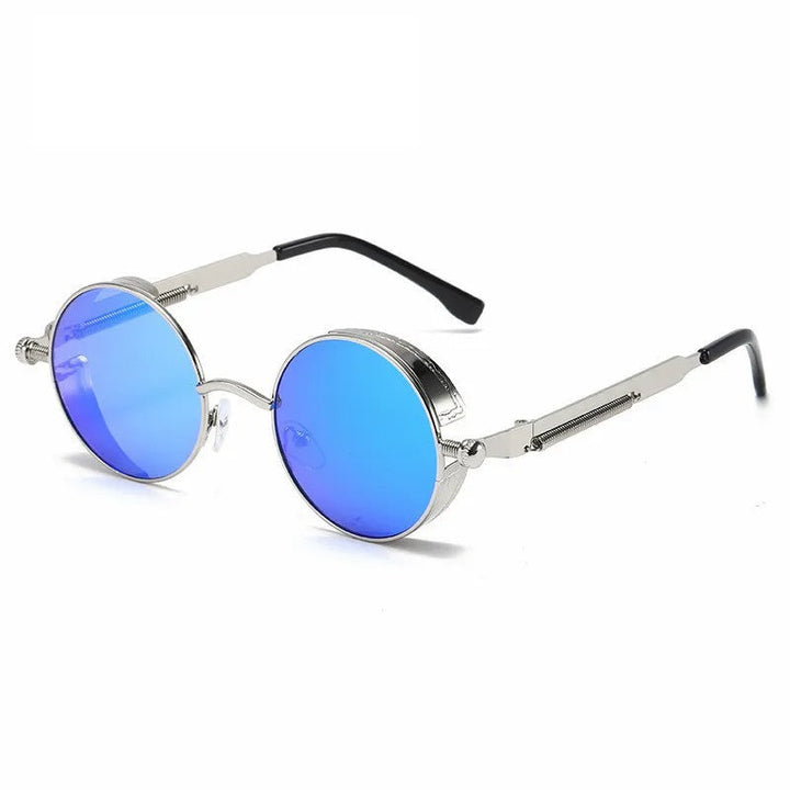 Heren ronde zonnebril, een modieus accessoire met vintage look. Biedt UV400 oogbescherming en tijdloze stijl.