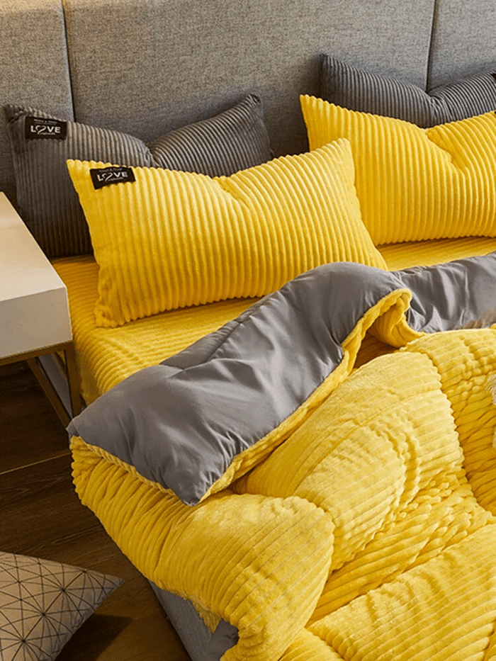 Ultiem comfort & warmte: luxe fluwelen winter beddengoed set met zacht fleece. Perfect voor uw huis.
