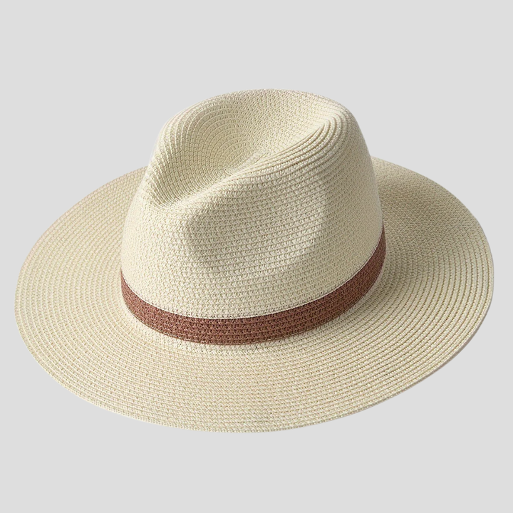 Premium unisex stro Panamahoed met brede rand, perfecte accessoire voor elegante zonbescherming deze zomer.