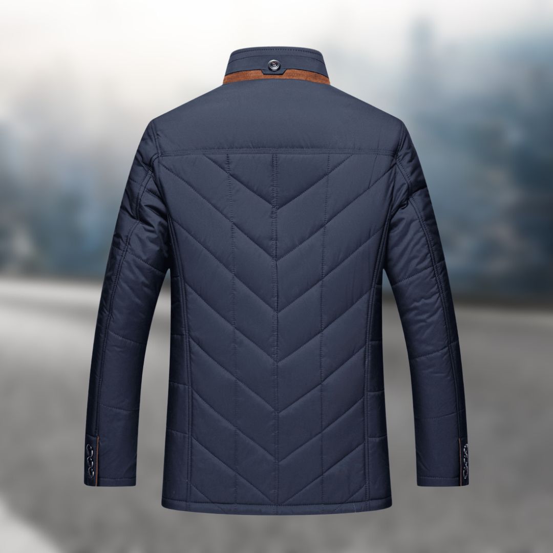 Heren gewatteerd fleecejack. Waterdichte en stijlvolle bovenkleding voor de lente. Diverse kleuren beschikbaar.