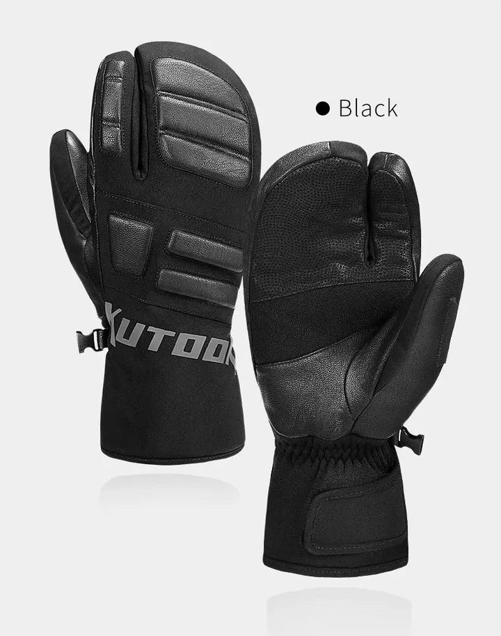 Waterdichte en warme heren skihandschoenen, essentieel voor comfort en bescherming in de sneeuw.