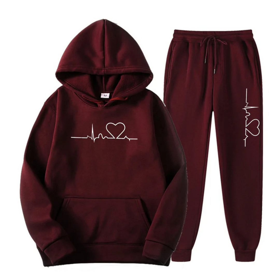 Modieus dames joggingpak met capuchon, comfortabel en trendy voor elke gelegenheid.