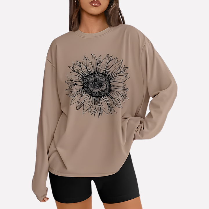 Casual oversized shirt met lange mouwen voor vrouwen, moderne en comfortabele dames top.