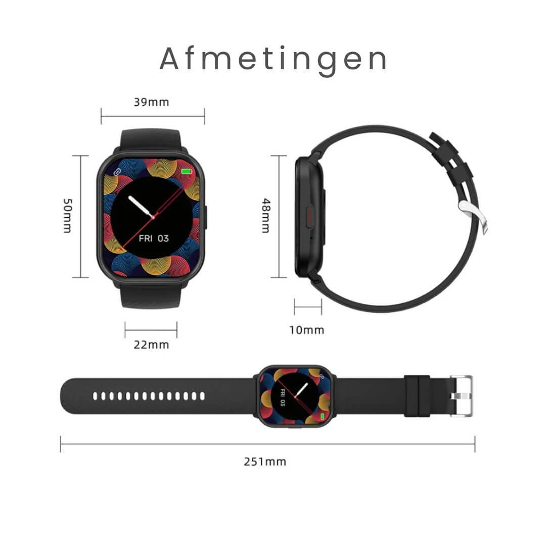 Close-up van het scherm van de slimme horloge, toont real-time hartslagmeting. Cruciaal voor jouw gezondheid.
