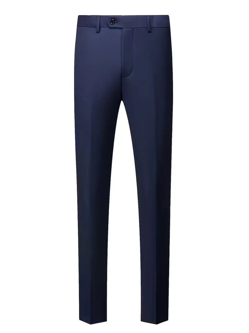 Formeel slim fit pak voor heren, met een moderne twist, perfect voor elke belangrijke gelegenheid.