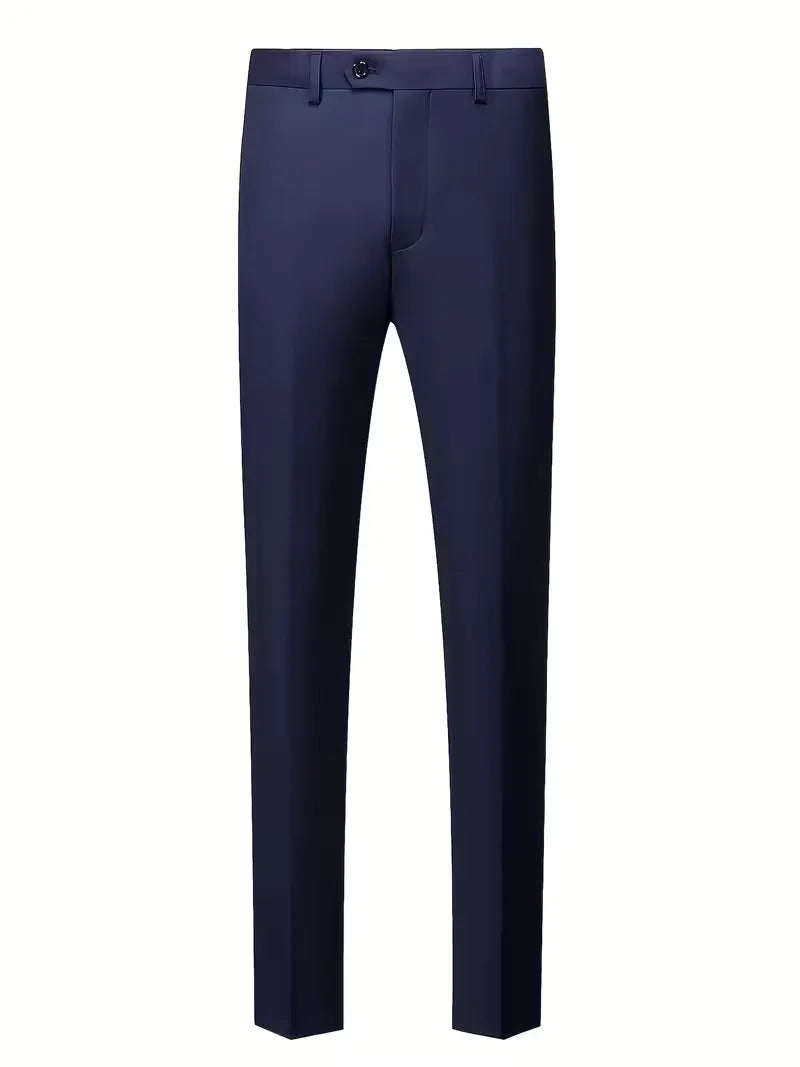 Feestelijk slim fit herenpak, ideaal voor bruiloften en speciale zomerse evenementen.