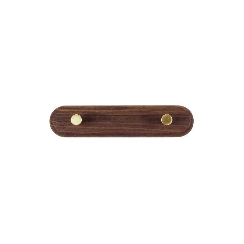 LignaHook wandkapstok van hout met messing haken, een stijlvolle opbergoplossing voor de muur.