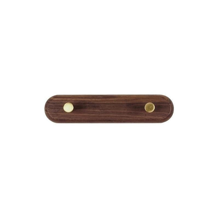 LignaHook wandkapstok van hout met messing haken, een stijlvolle opbergoplossing voor de muur.