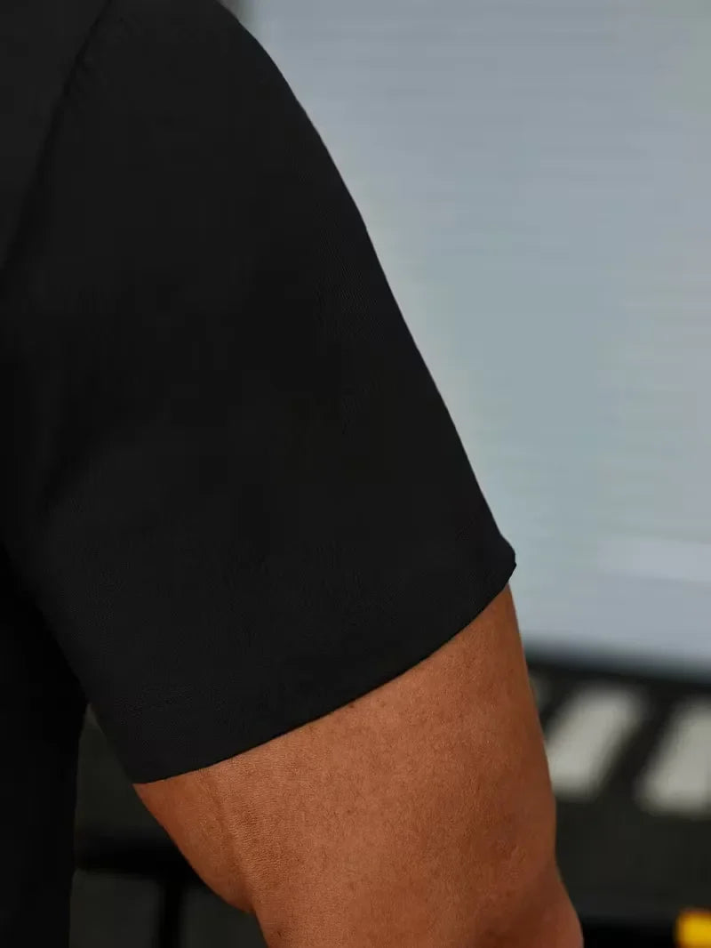 Uniek heren shirt met stijlvolle mandarijnkraag. Casual comfort en een elegante uitstraling.