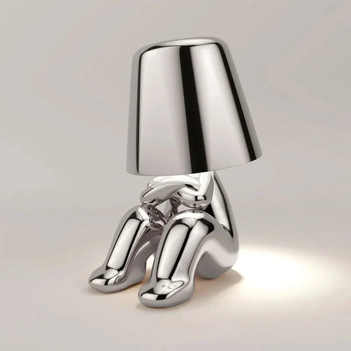 Decoratieve sfeerlamp, draadloos met dimbare LED. USB oplaadbaar voor gezellige avonden.