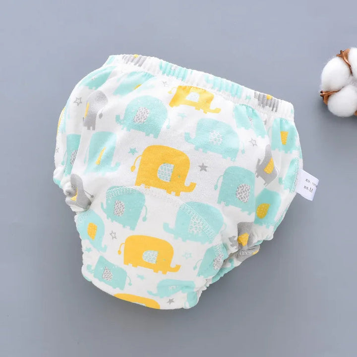 Katoenen luierbroek met hoge absorptie, ideaal voor zindelijkheidstraining peuters.