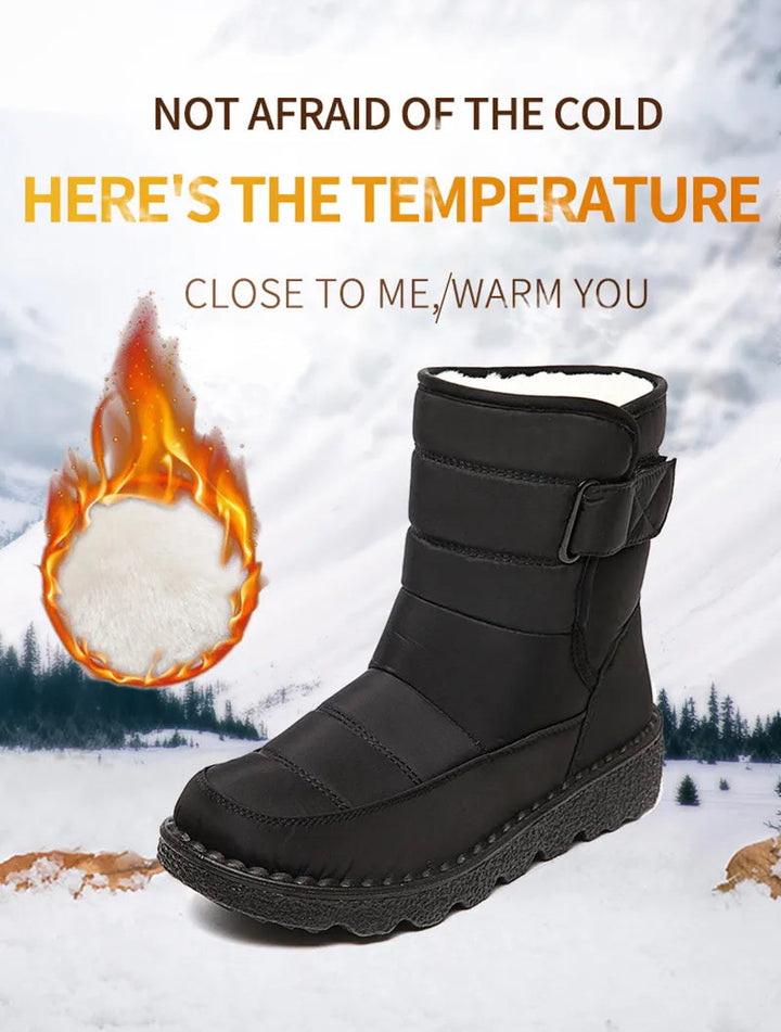 Antislip snowboots met plateauzool, warm en waterdicht, voor heren en dames.
