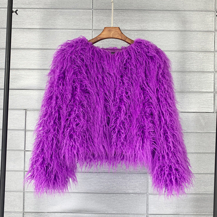 Dames kunstpelzmantel Soraya, zacht en luxueus. Een warme en modieuze winterjas voor elke outfit.
